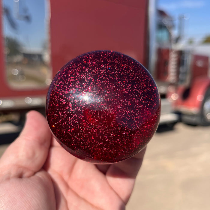 Glitter tractor / trailer air brake knob with 5/8" x 11 insert - SINGLE