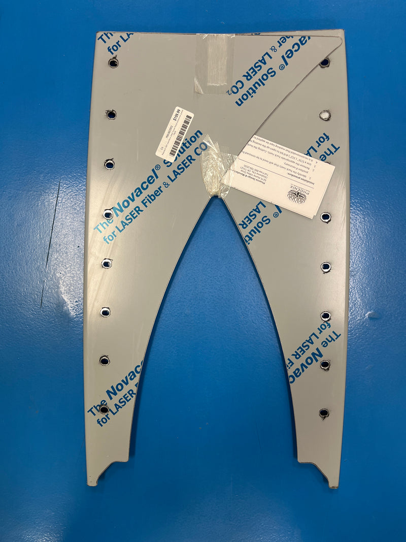 Peterbilt 589 stainless steel lower hood extension panel - PAIR