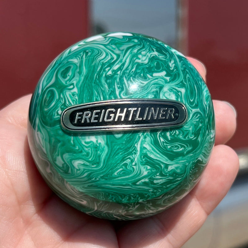 Freightliner logo 2.25" diameter round gear shift knob