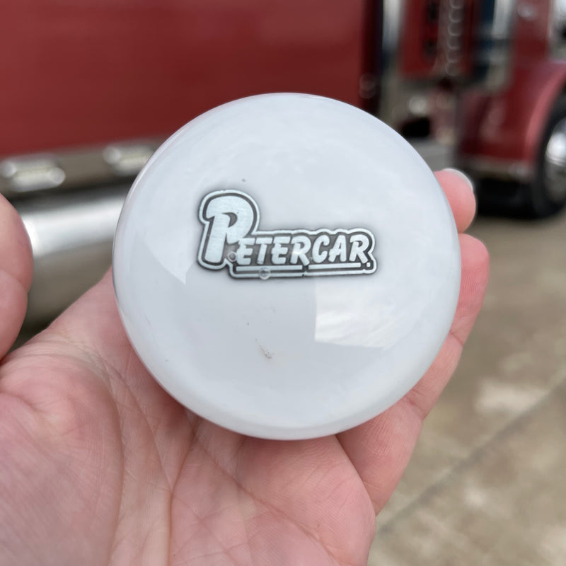 Peter CAR embedded logo tractor / trailer air brake knob with 5/8" x 11 insert - SINGLE