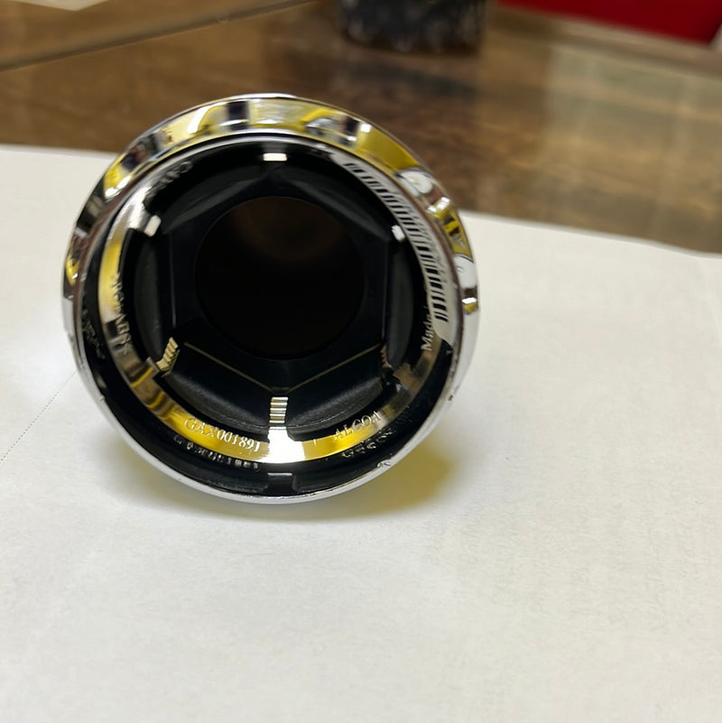 Alcoa 33mm chrome plastic hex lugnut cover with metal Hug-A-Lug clip - SINGLE