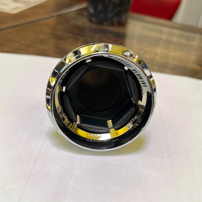 Alcoa 33mm chrome plastic hex lugnut cover with metal Hug-A-Lug clip - SINGLE