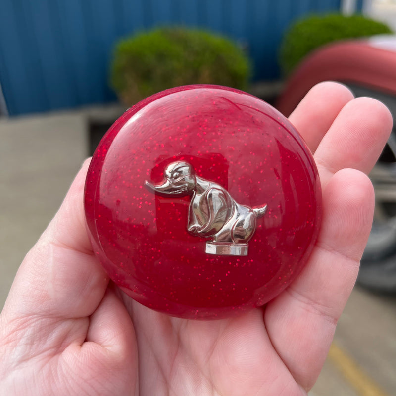 Rubber Duck embedded logo tractor / trailer air brake knob with 5/8" x 11 insert - SINGLE