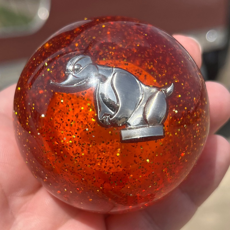 "Rubber Duck" 2.25" diameter round gear shift knob