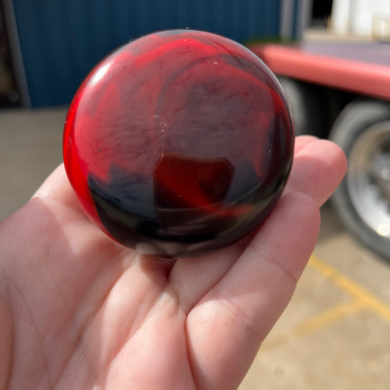 Marble tractor / trailer air brake knob with 5/8" x 11 insert - SINGLE