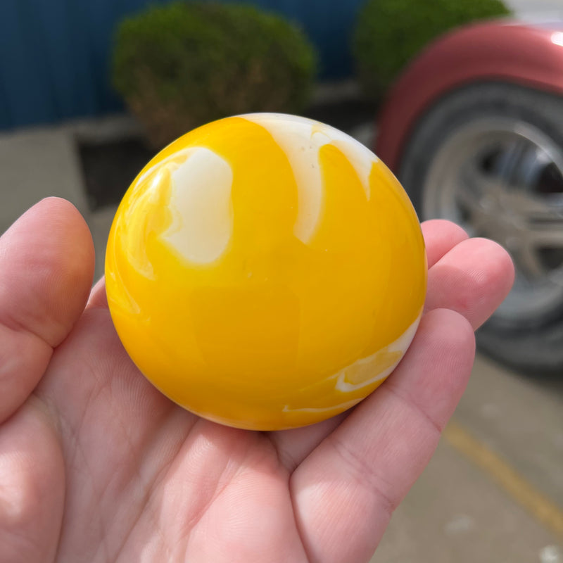 Marble tractor / trailer air brake knob with 5/8" x 11 insert - SINGLE