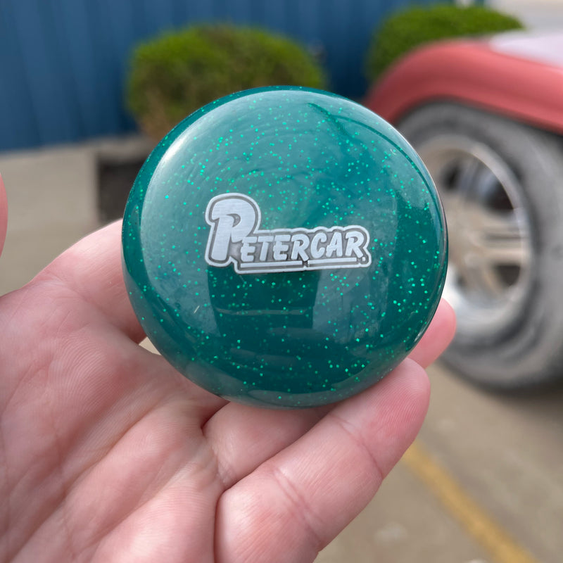 Peter CAR embedded logo tractor / trailer air brake knob with 5/8" x 11 insert - SINGLE