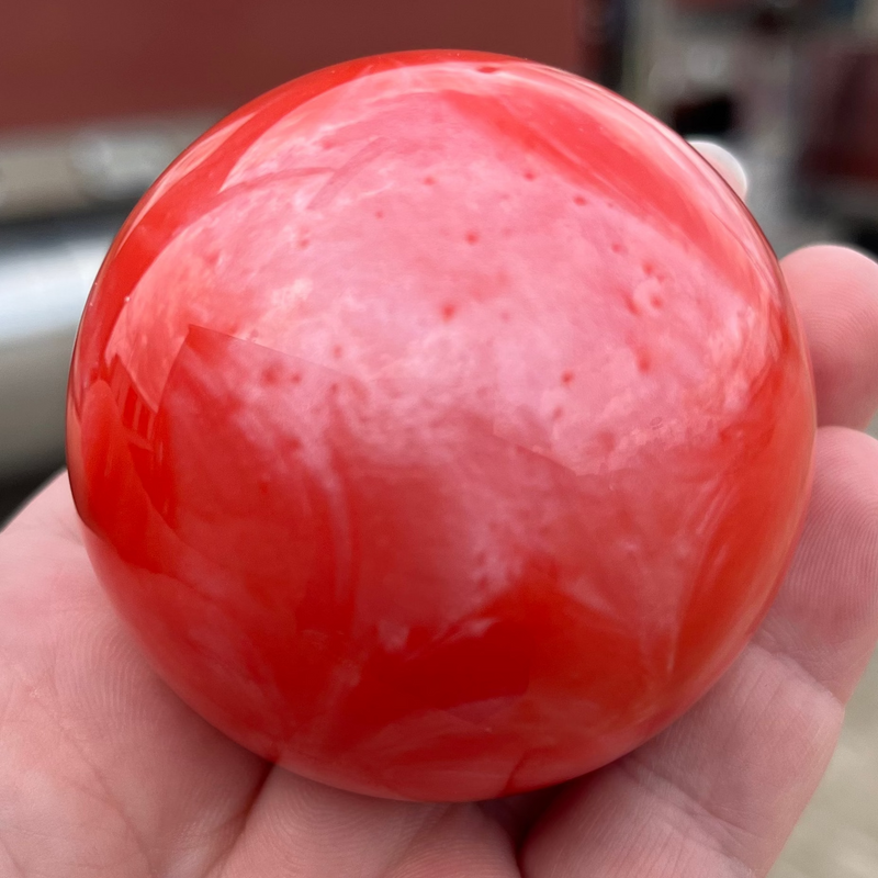 Pearl 2.25" diameter round gear shift knob w/ 1/2" x 13 adapter