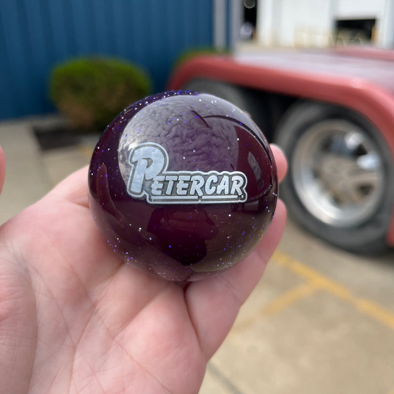 Peter CAR logo 2.25" diameter round gear shift knob
