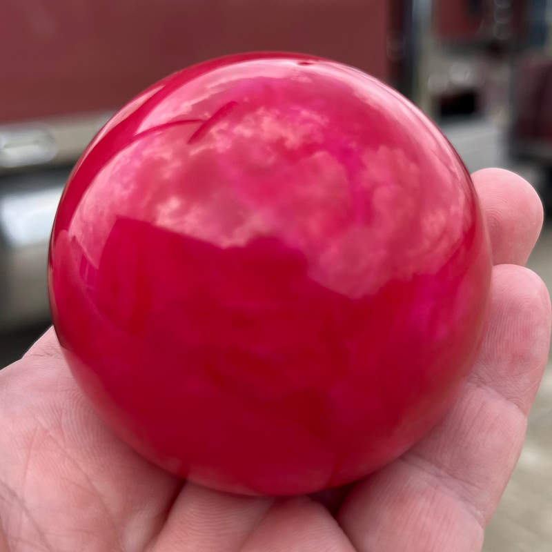 Pearl 2.25" diameter round gear shift knob w/ 1/2" x 13 adapter