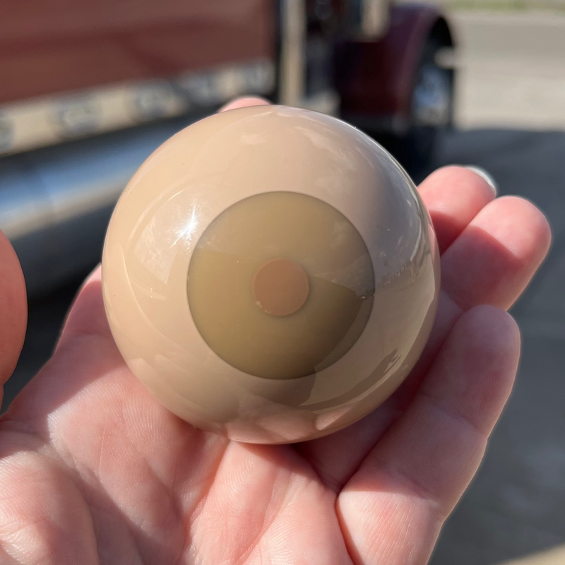 Jaundice Eye tractor / trailer air brake knob with 5/8" x 11 insert - SINGLE