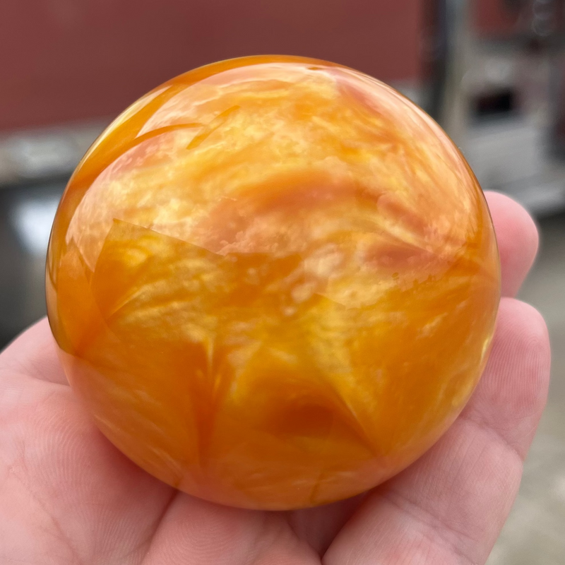 Pearl 2.25" diameter round gear shift knob w/ 1/2" x 13 adapter