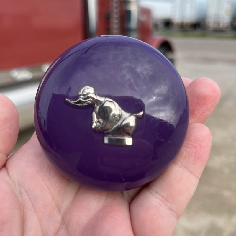 Rubber Duck embedded logo tractor / trailer air brake knob with 5/8" x 11 insert - SINGLE