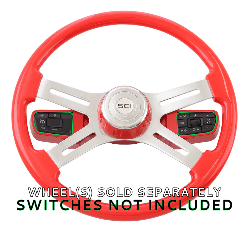 Viper Red Gen 5 Smart Center Pad & Hub adapter- for 3 hole style wheels - Peterbilt/Kenworth 2021+