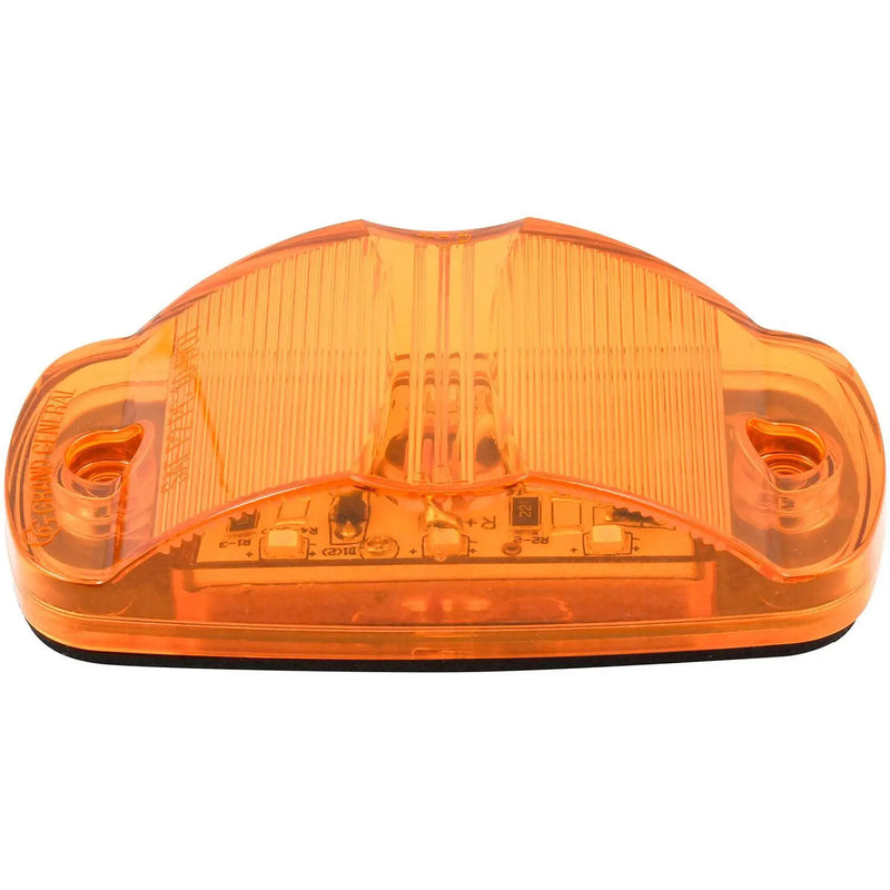 Amber 2" x 4" rectangular wide angle 10 diode LED marker / turn signal light