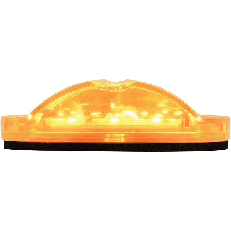 Amber 2" x 4" rectangular wide angle 10 diode LED marker / turn signal light