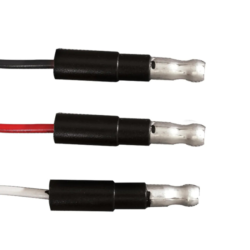 Red 1" mini 1 diode dual function LED light w/ chrome bezel - CLEAR lens