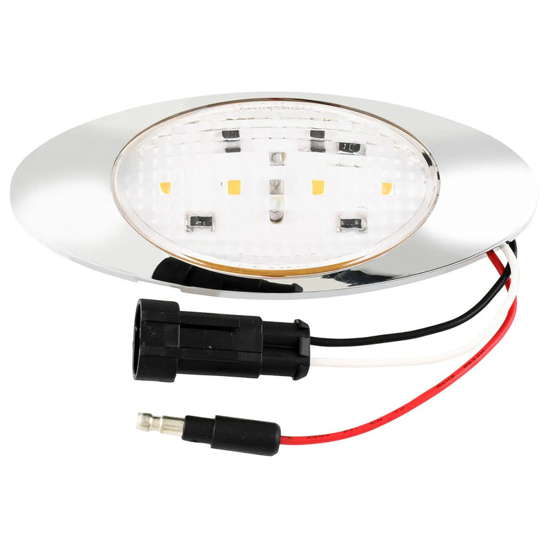 Freightliner Coronado replacement Amber 4 diode LED marker/turn signal light - CLEAR lens