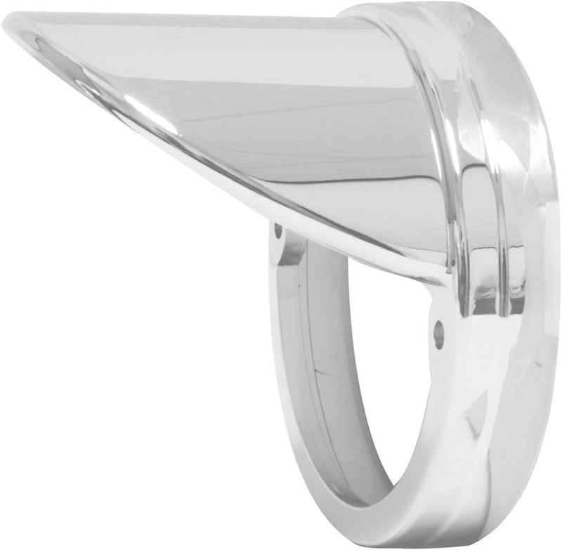 Chrome plastic bezel with visor for GG watermelon pedestal lights - SINGLE