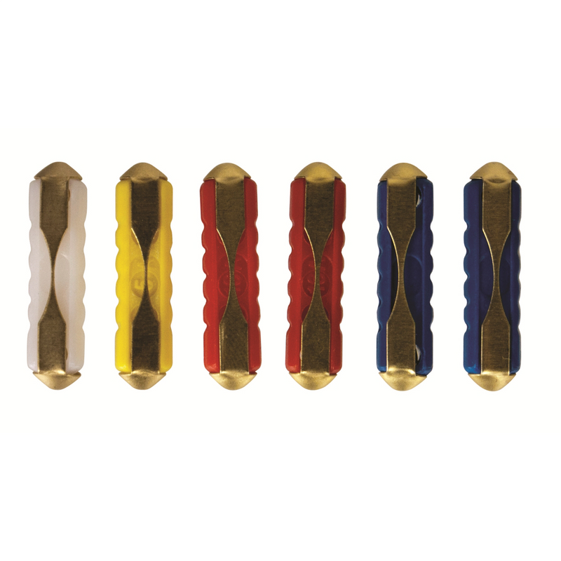 German Vehicle Fuse Kit  5, 8, 16, 25 AMP GBC Ceramic Fuses - 6 pieces