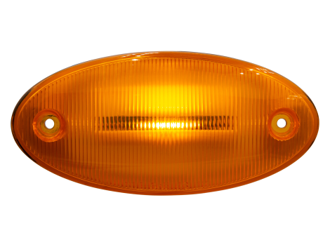 International 3 LED Amber oval cab marker light
