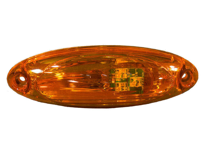 Freightliner Cascadia 2008-2014 Amber 3 diode LED cab marker light w/factory weather pack connector