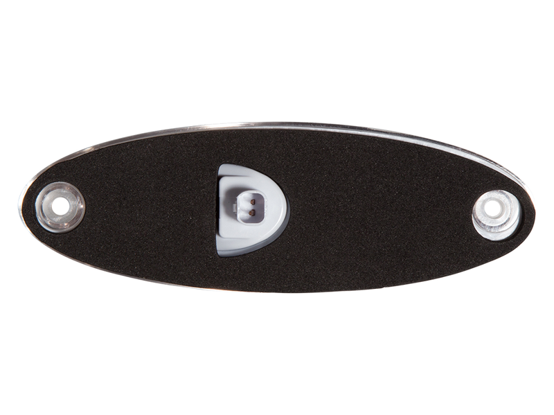 Freightliner Cascadia 2014-2017 Amber 3 diode LED cab marker light w/factory weather pack connector - CLEAR lens