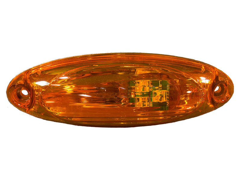 Freightliner Cascadia 2014-2017 Amber 3 diode LED cab marker light w/factory weather pack connector