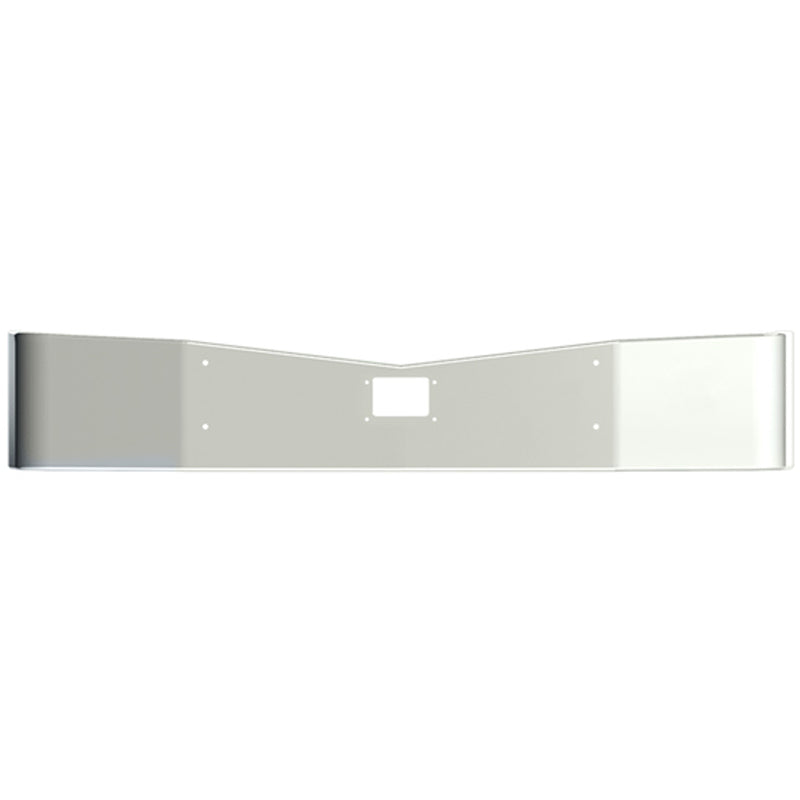 Peterbilt 579 chrome steel 16" bumper with mounting holes and tow pin holes