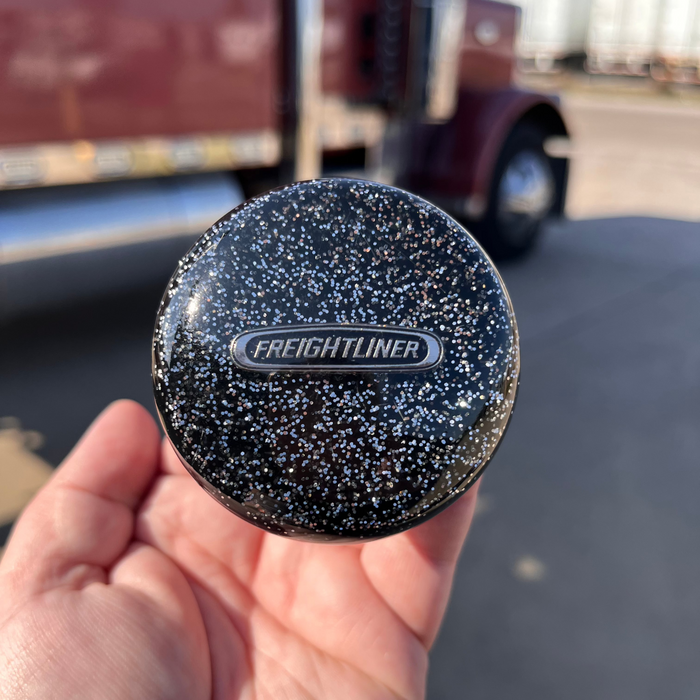 Freightliner embedded logo tractor / trailer air brake knob with 5/8" x 11 insert - SINGLE