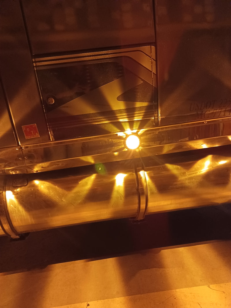 "Luminara" watermelon style LED turn signal light w/surface mount base