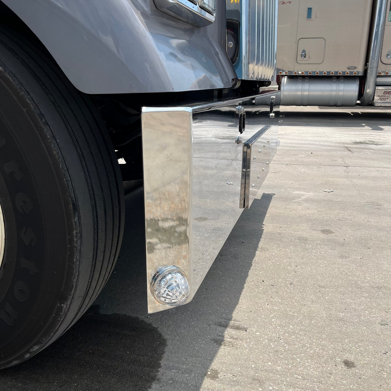 "Starburst" Amber 19 diode watermelon-style LED marker/turn signal light - CLEAR lens