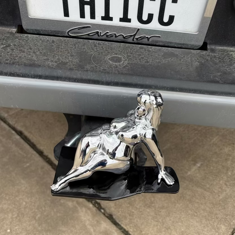 Chrome Thicc Lady mudflap girl hood ornament PRE-ORDER
