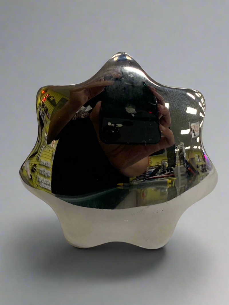 Kenworth-style box knob, male #10 metric thread w/stainless and poly washers