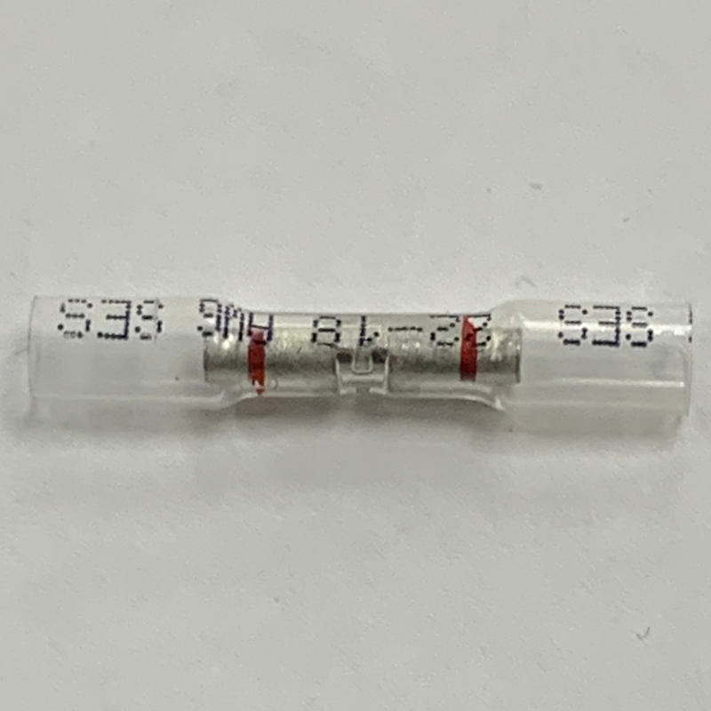 Crimp seal window heat shrink butt connector, 10 pieces - select a size