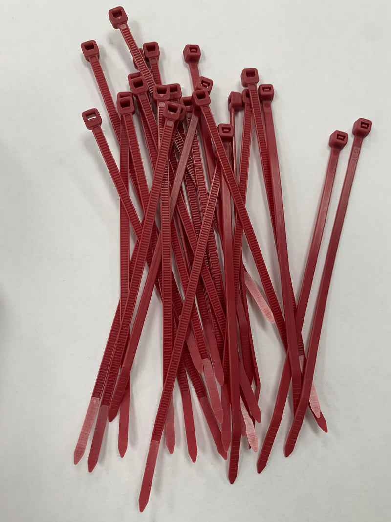 5.5" plastic wire tie / cable tie / zip tie - 40 lb strength, 25 pieces