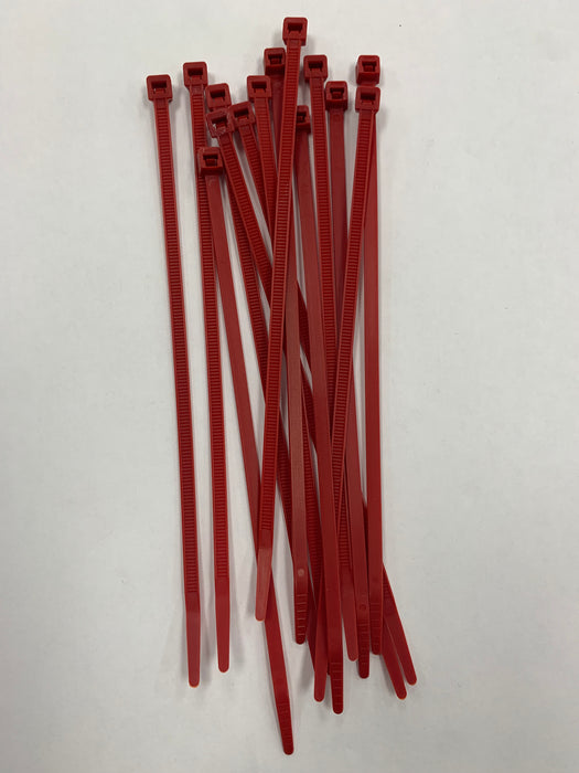 7.5" plastic wire tie / cable tie / zip tie - 50 lb strength, 14 pieces