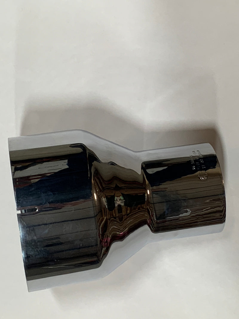 Chrome plated 8" ID to 5" OD exhaust coupler