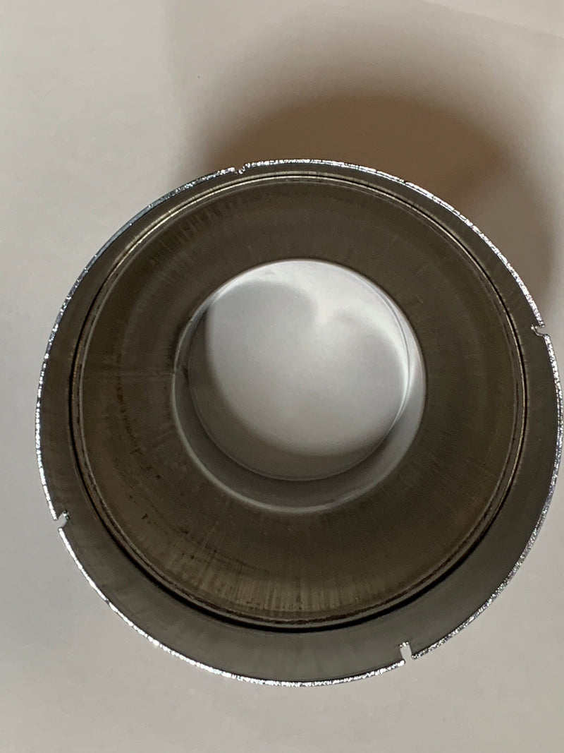 Chrome plated 8" ID to 5" OD exhaust coupler