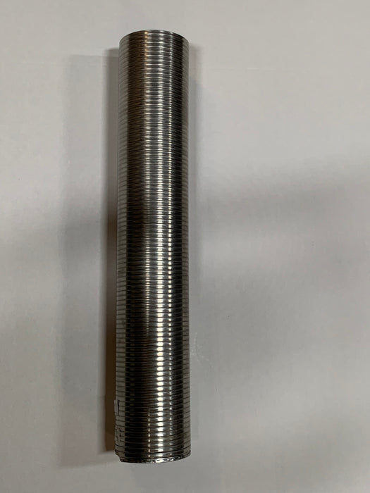 36" long precut 5" diameter stainless steel exhaust flex pipe