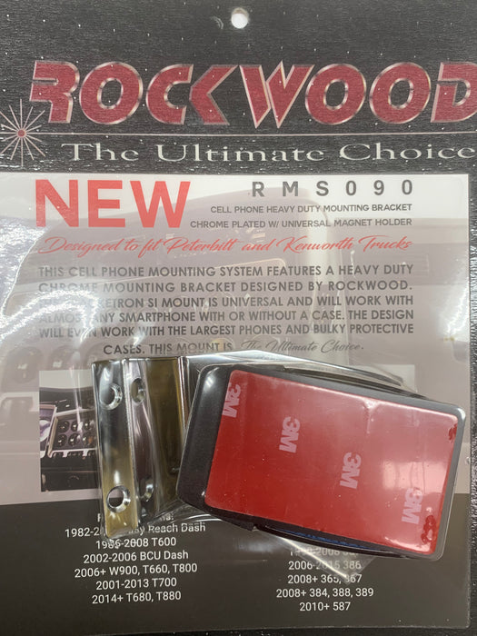 Rockwood Kenworth/Peterbilt heavy duty cell phone mount w/magnet