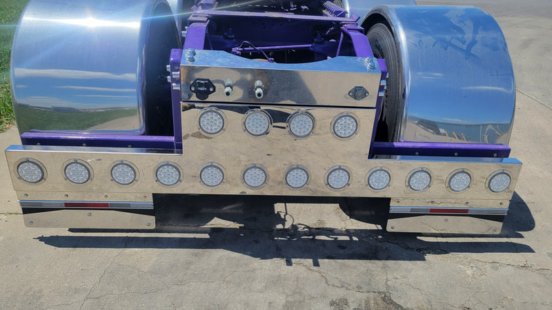 Stainless steel reversed T-bar with 16 round 4" light holes