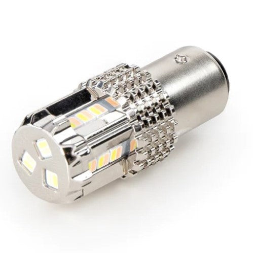 #1157 dual color 15 diode LED light bulb for glass watermelon lens light - SINGLE