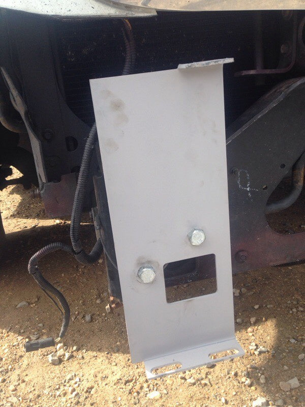 International Prostar 2008-2018 chrome steel 16" tall wraparound bumper with filler plates - tow holes, no fog light holes