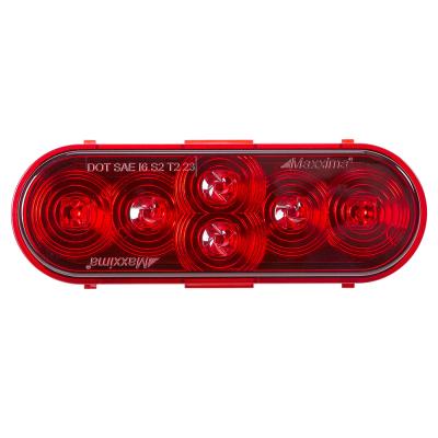 Maxxima red oval 6 diode LED stop/turn/tail light with DryFit / Delphi plug
