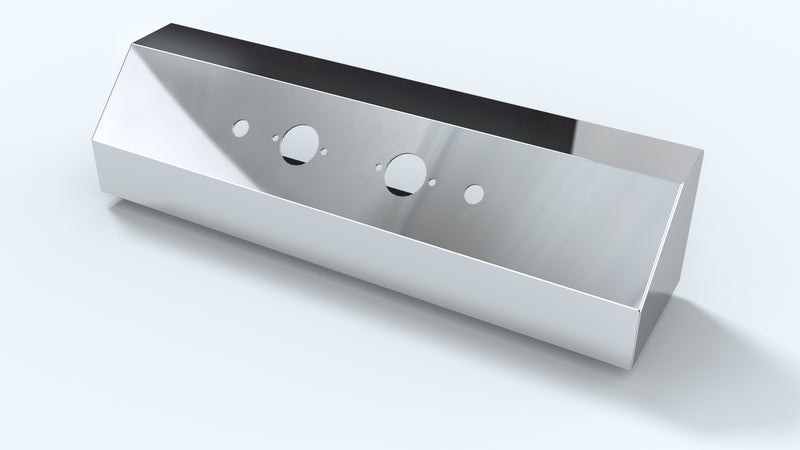 Stainless steel air line box w/double connector