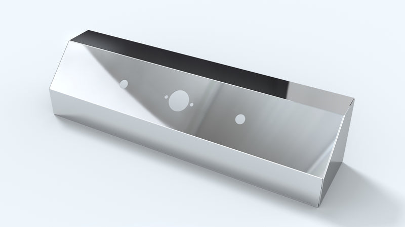 Stainless steel air line box w/single connector