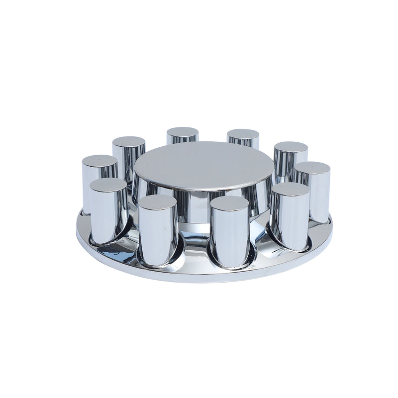 Chrome ABS plastic Flat Top axle covers + replacement components