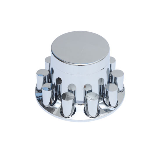 Chrome ABS plastic Flat Top axle covers + replacement components