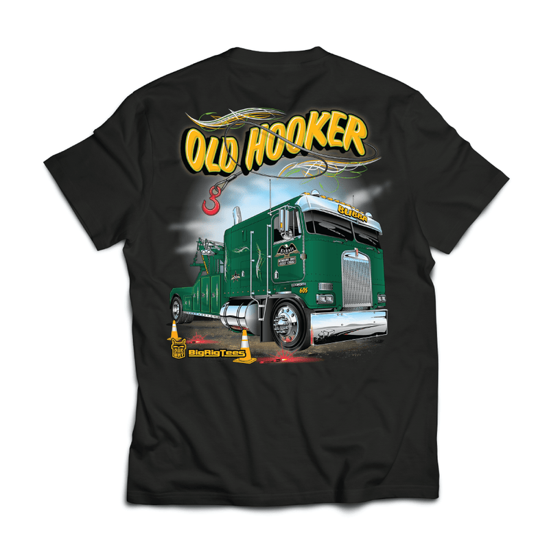"Old Hooker" Trucker Tee Shirt